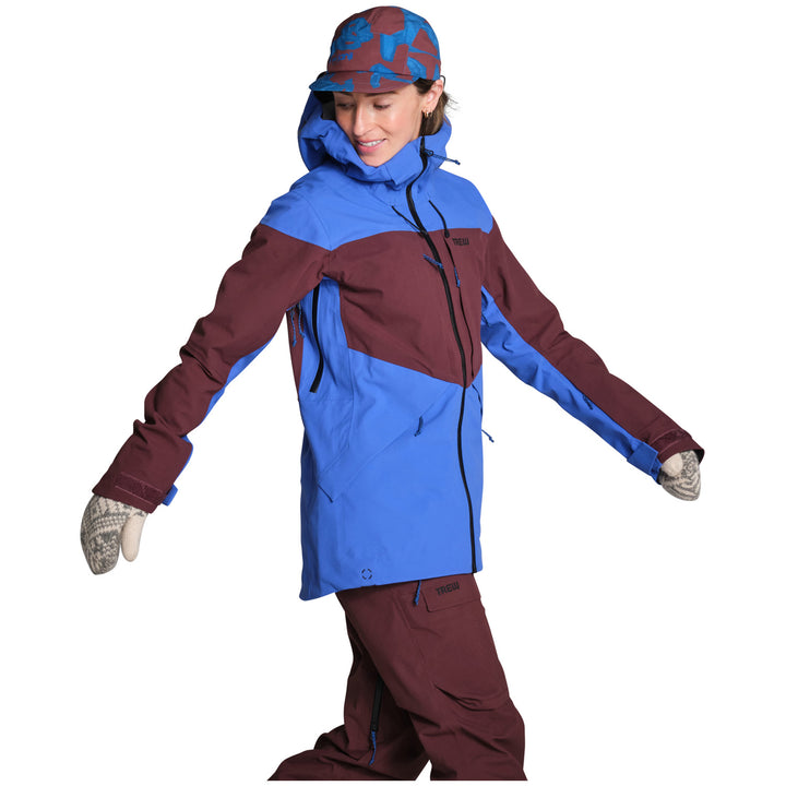 Trew Gear Stella 3L Primo Jacket - Women's Coffee and Blue