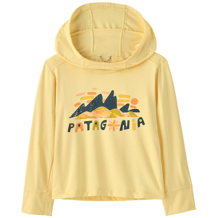 Patagonia Capilene Silkweight Hoodie - Infants' Fitz Roy Superbloom: Buttercup Yellow