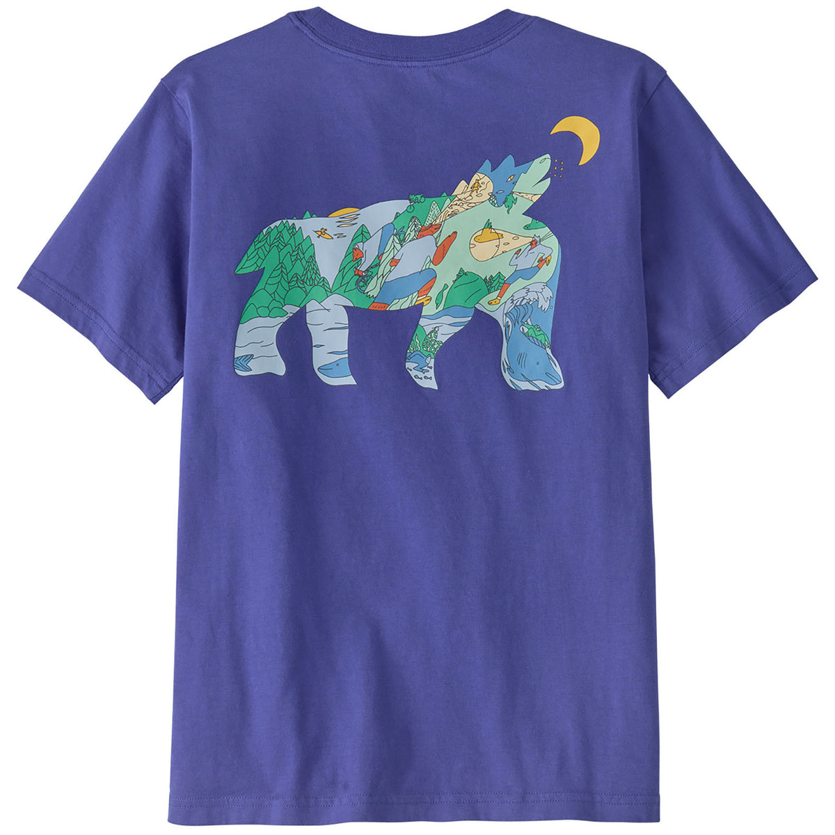 Patagonia Graphic T-Shirt - Kids' Bear Out There: Eddy Blue