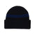 evo NST x Autumn Mini Stripe Beanie Black Cobalt Blue