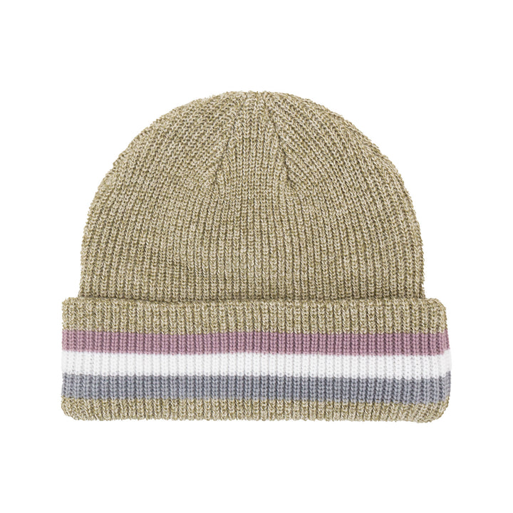 evo NST x Autumn Cuff Beanie Oatmeal Lavender