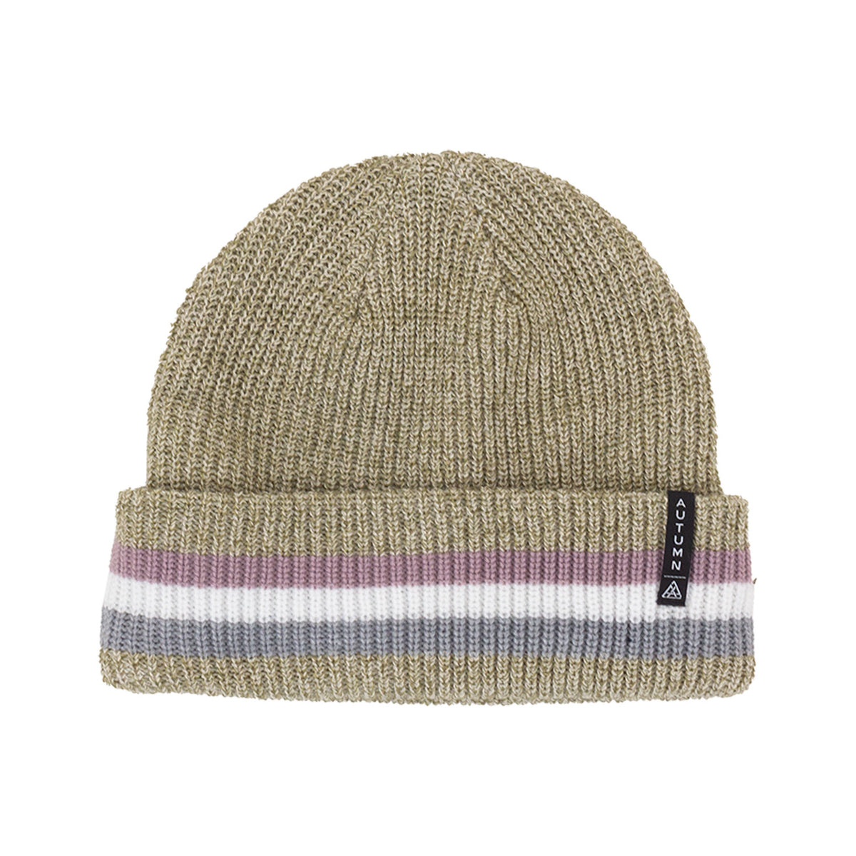 evo NST x Autumn Cuff Beanie Oatmeal Lavender