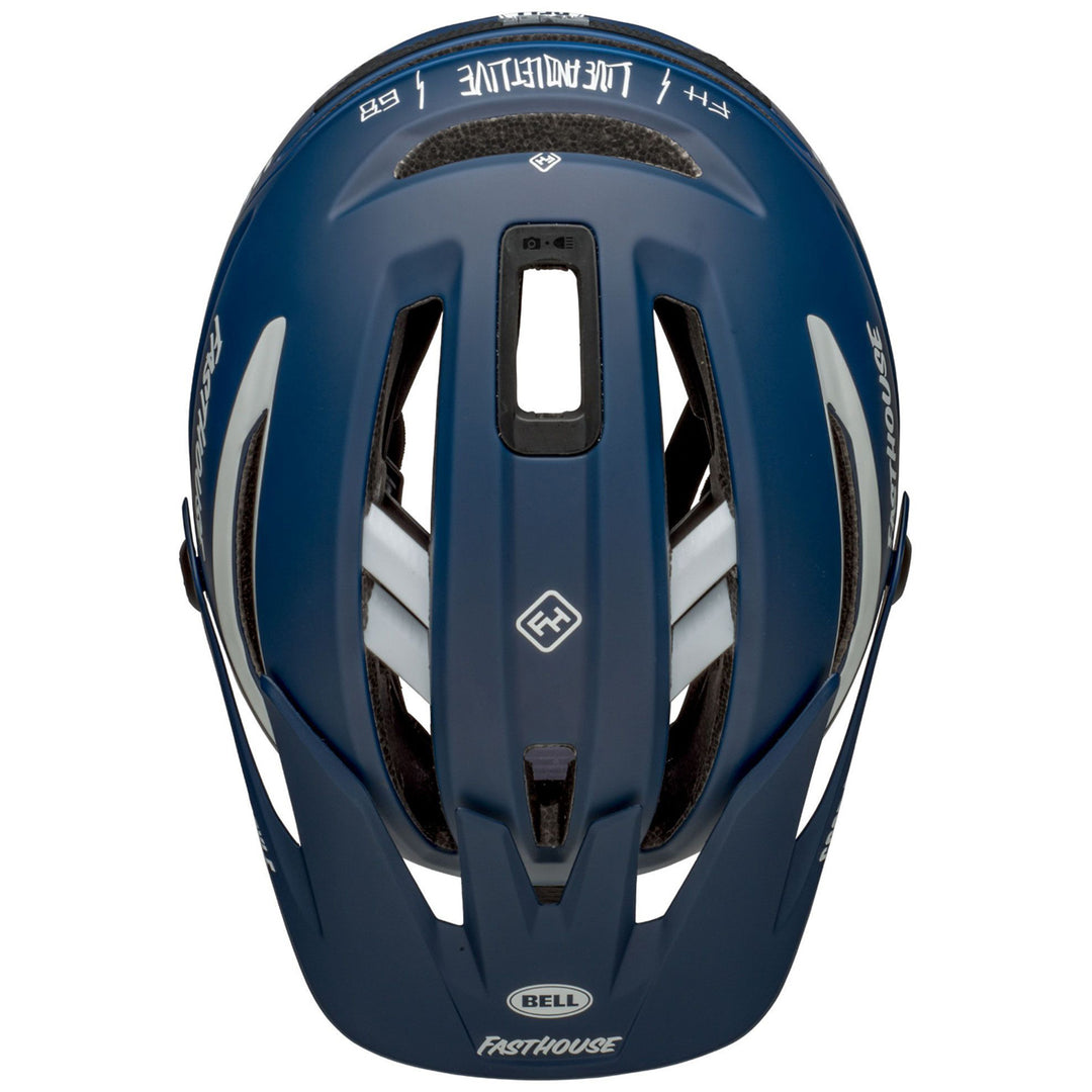 bell sixer mips adult mountain bike helmet Bell Sixer MIPS Helmet Medium Matte/Gloss Blue/White Fasthouse