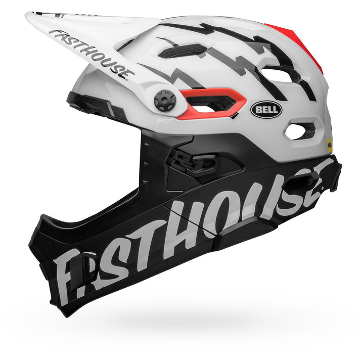 bell cross helmet Bell Super DH Spherical Helmet SM Fasthouse Matte/Gloss White/Black