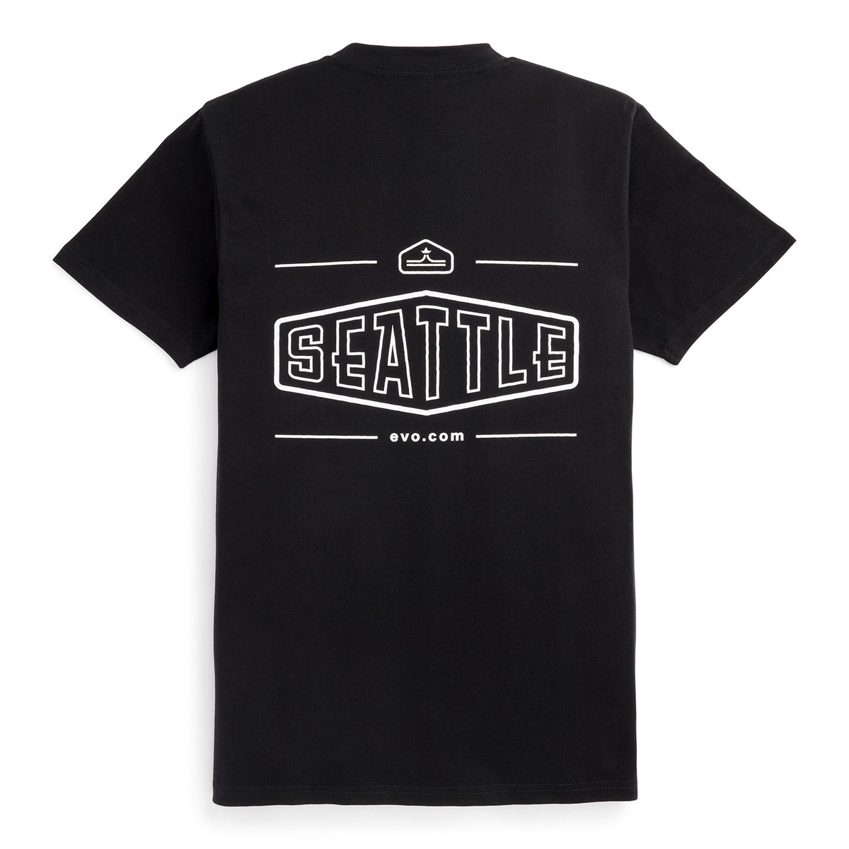 evo Basic Pocket T-Shirt - Unisex Black-Seattle