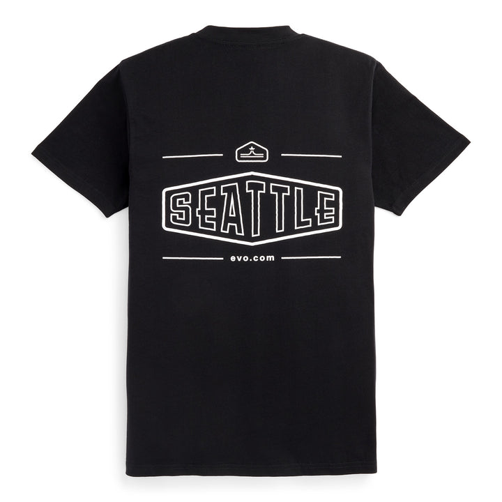 evo Basic Pocket T-Shirt - Unisex Black-Seattle