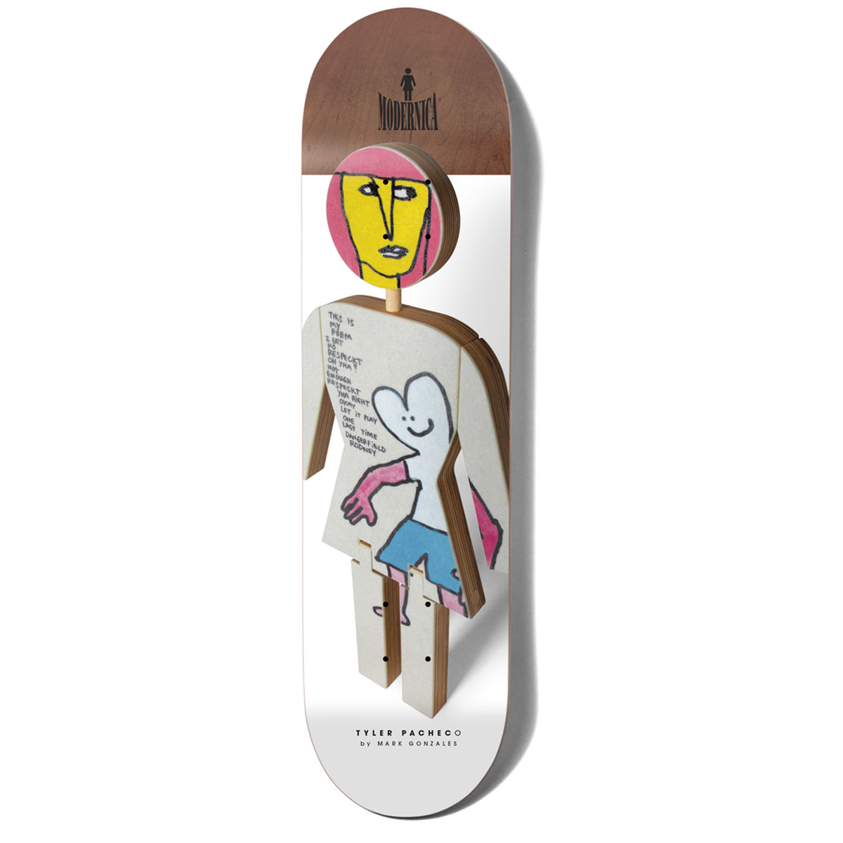 Girl Pacheco Modernica 8.375 Skateboard Deck