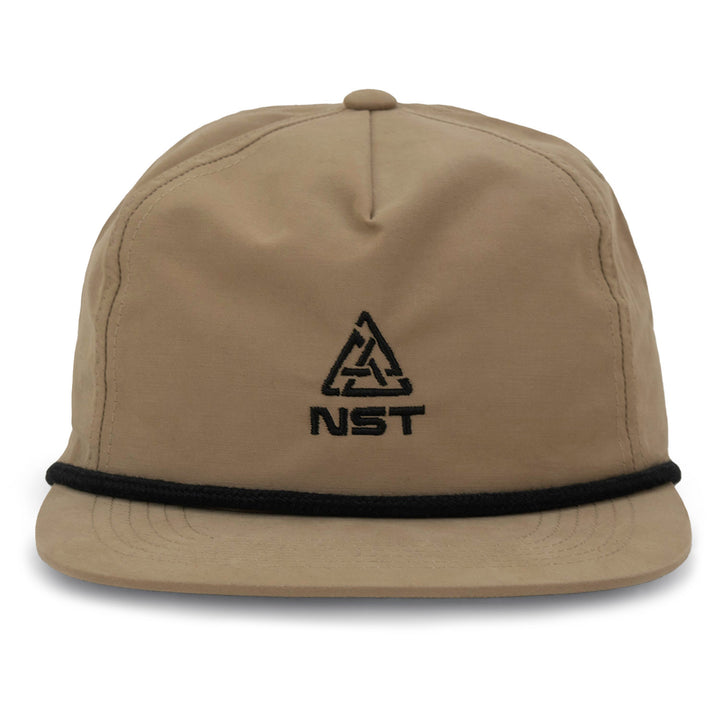 evo x NST 5-Panel Unstructured Rope Hat Khaki