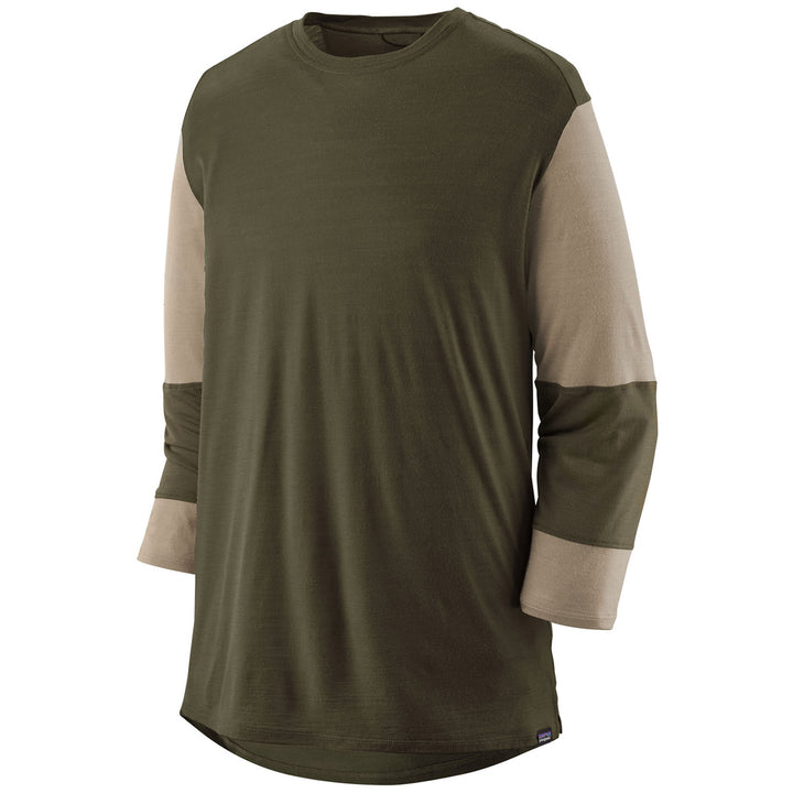 Patagonia Merino 3/4 Sleeve Bike Jersey Pine Needle Green