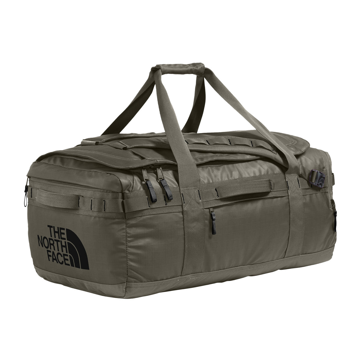 The North Face Base Camp Voyager Duffel Bag- 62L New Taupe Green/TNF Black-NPF