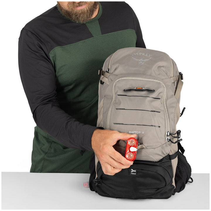 Osprey Raptor 14 Hydration Pack Pediment Grey