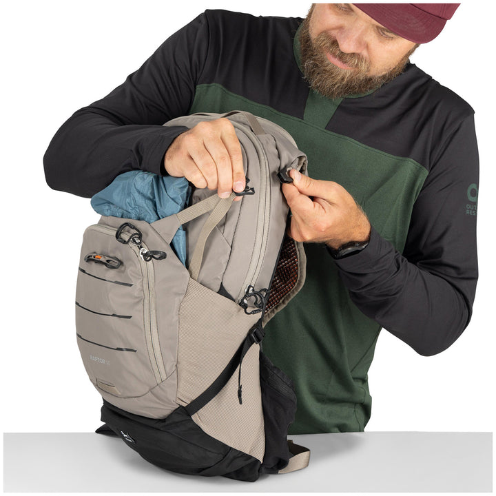 Osprey Raptor 14 Hydration Pack Pediment Grey