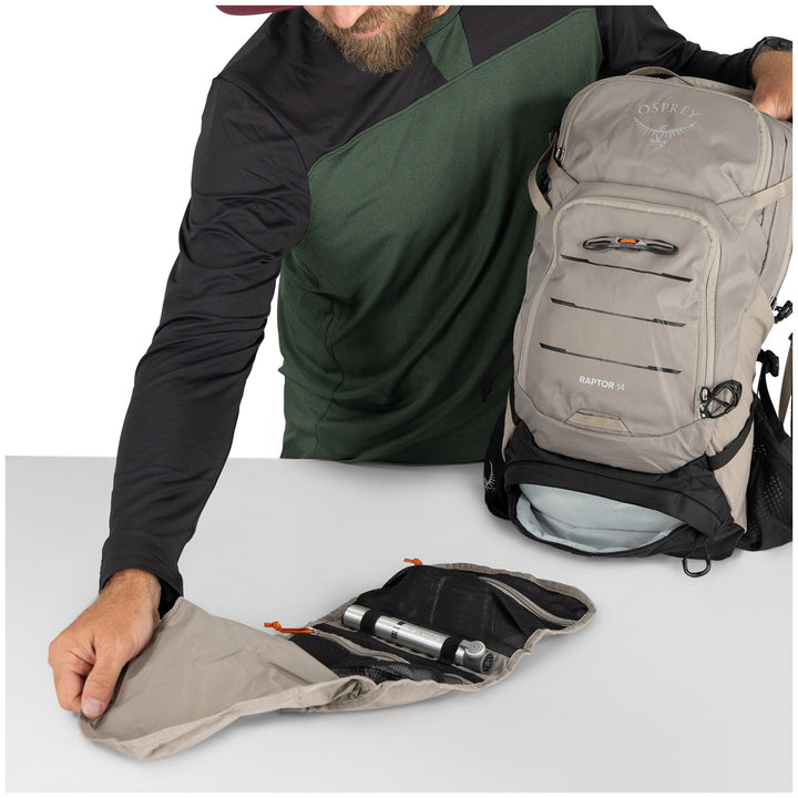 Osprey Raptor 14 Hydration Pack Pediment Grey