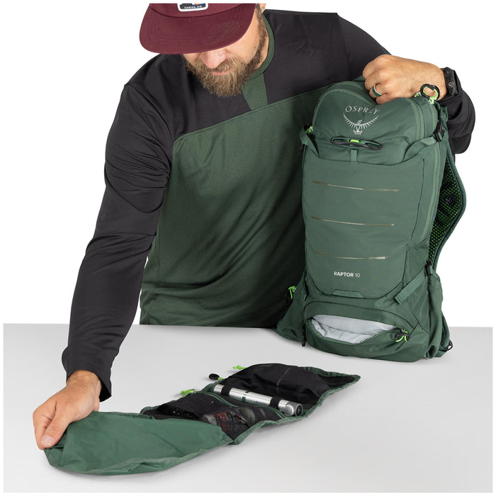 Osprey Raptor 10 Hydration Pack Tundra Green