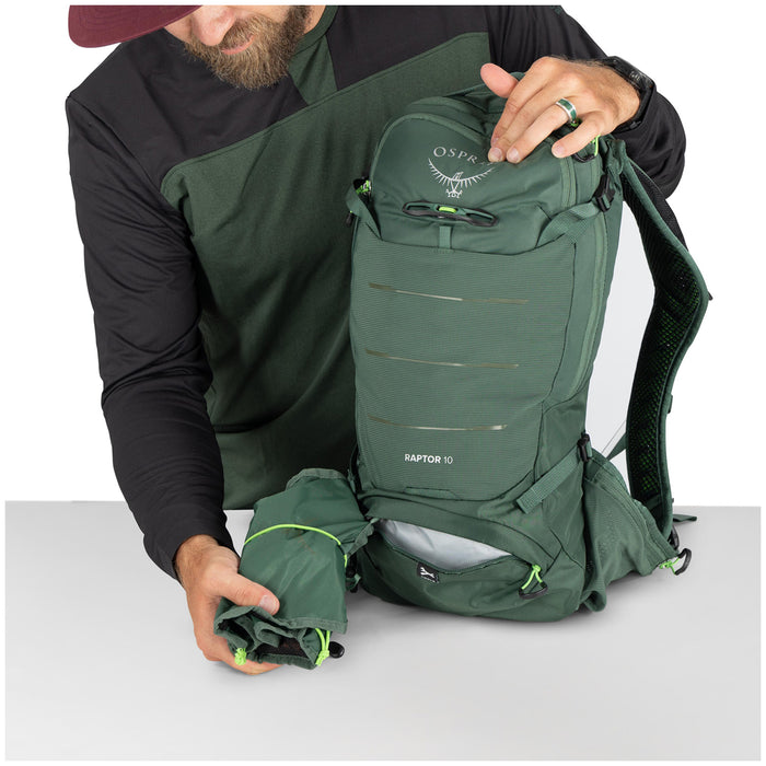 Osprey Raptor 10 Hydration Pack Tundra Green