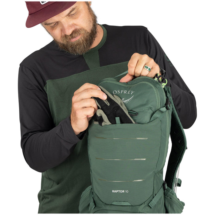 Osprey Raptor 10 Hydration Pack Tundra Green