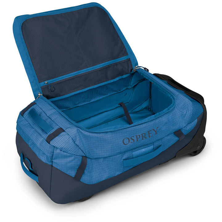 Osprey Transporter 90 Wheeled Duffel Bag Blue Flame