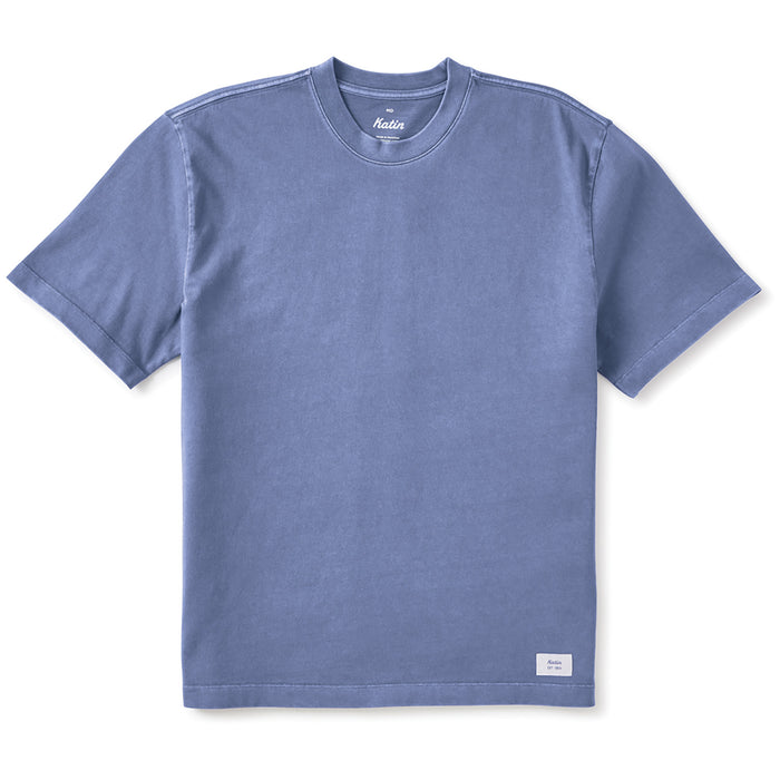 Katin Box Fit Heritage T-Shirt - Men's Blue Pigment Dye