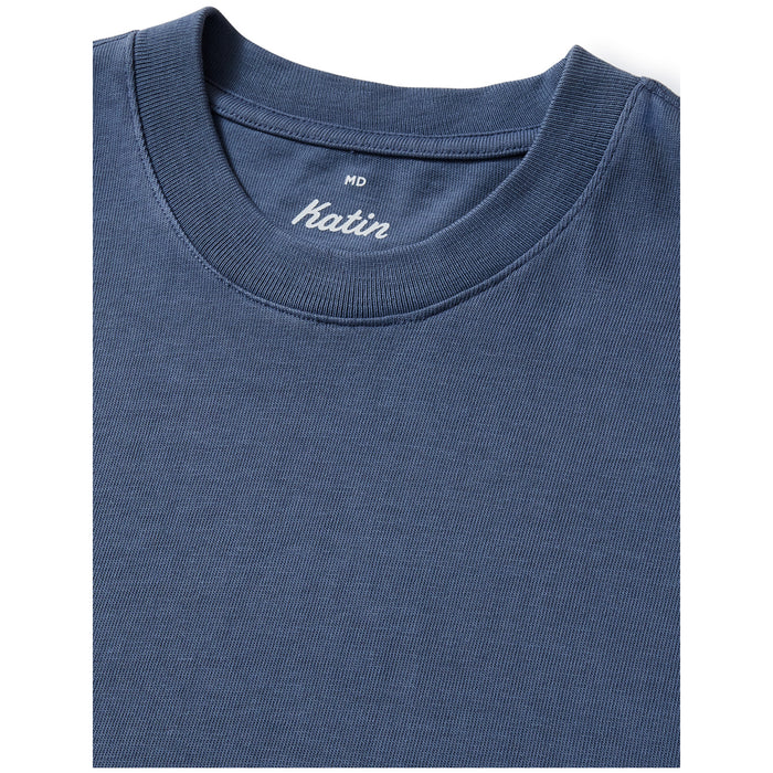 Katin Box Fit Heritage T-Shirt - Men's Blue Pigment Dye