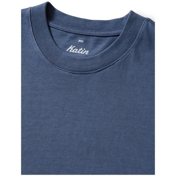 Katin Box Fit Heritage T-Shirt - Men's Blue Pigment Dye