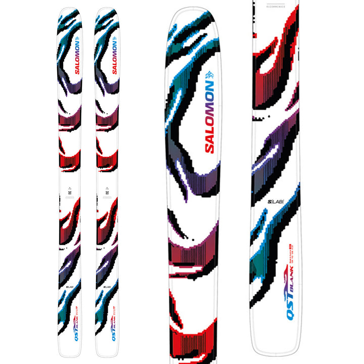 salomon blank skis S/LAB QST All Mountain Freeride Powder Fresh Skis while the Tip and Tail Rocker profile boosts manoeuvrability Salomon QST Blank Skis with