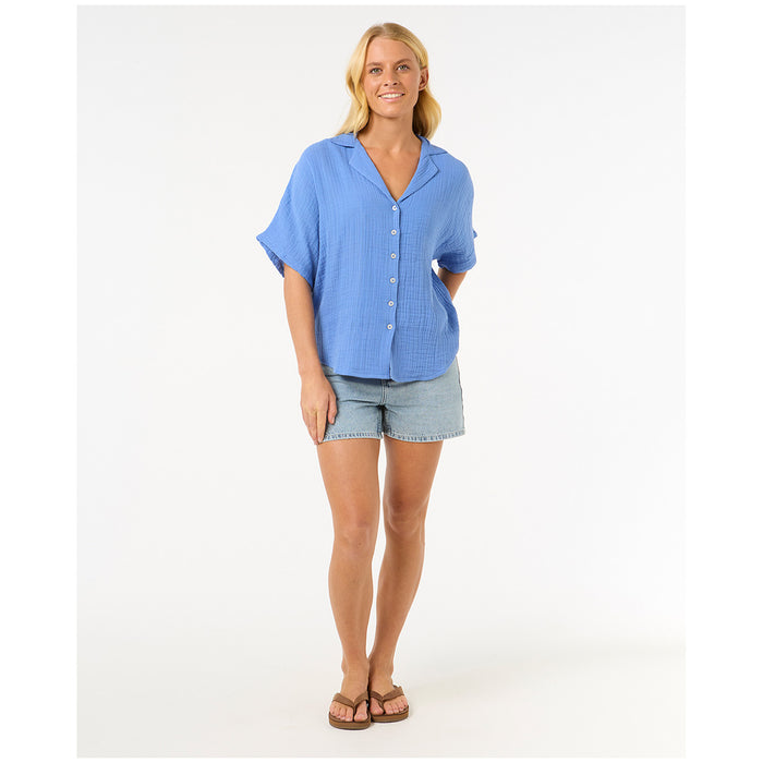 Rip Curl Premium Surf Short-Sleeve Shirt - Women's Blue