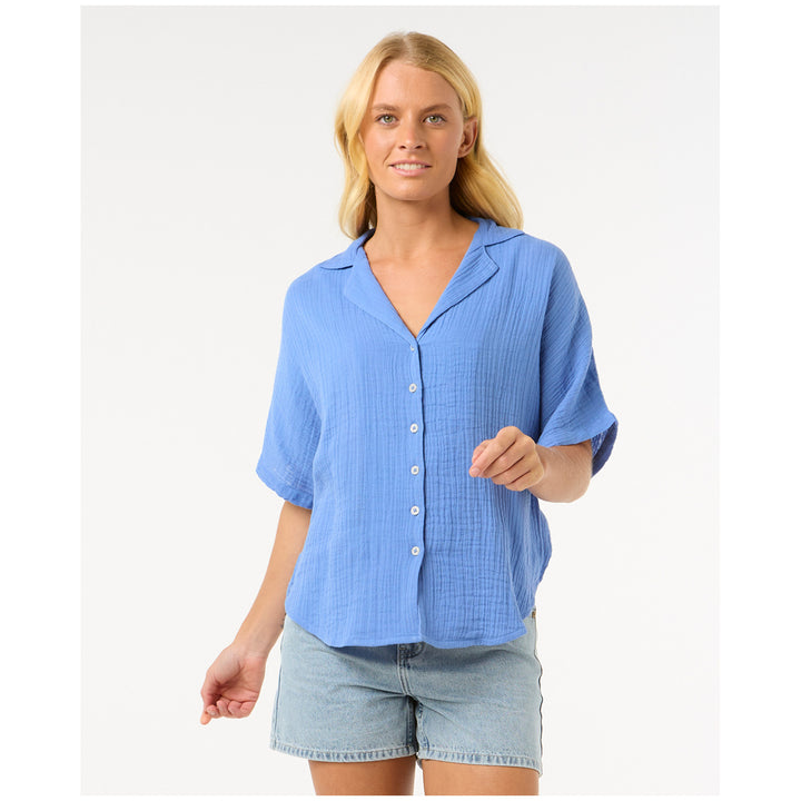 Rip Curl Premium Surf Short-Sleeve Shirt - Women's Blue