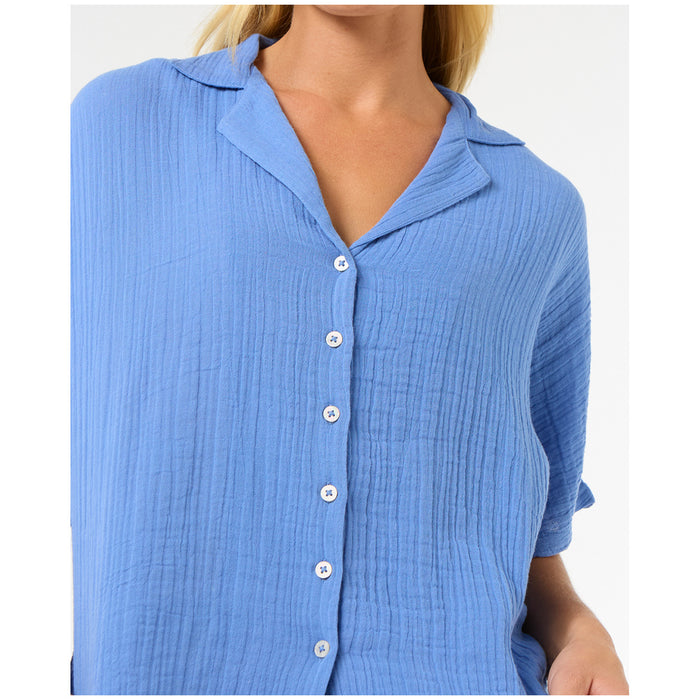 Rip Curl Premium Surf Short-Sleeve Shirt - Women's Blue