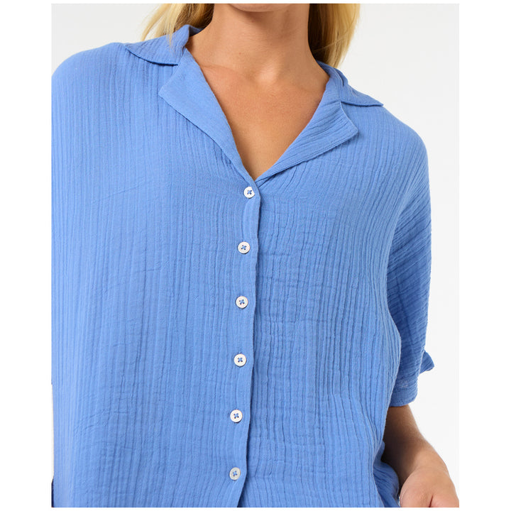 Rip Curl Premium Surf Short-Sleeve Shirt - Women's Blue