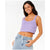 Rip Curl Premium Surf Check Crop Top - Women's Purple