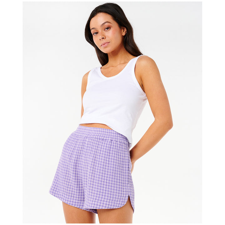 Rip Curl Premium Surf Check Shorts - Women's Purple