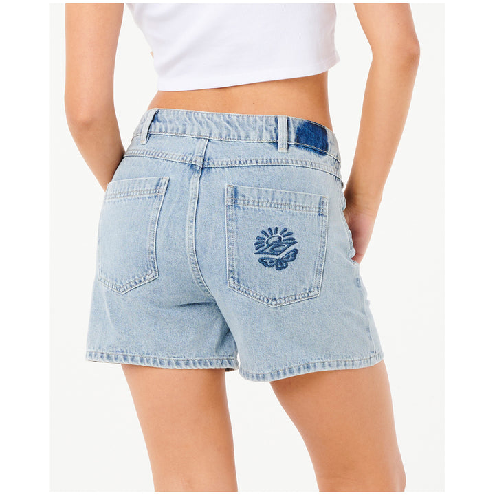 Rip Curl Tabby Denim Shorts - Women's Vintage Blue