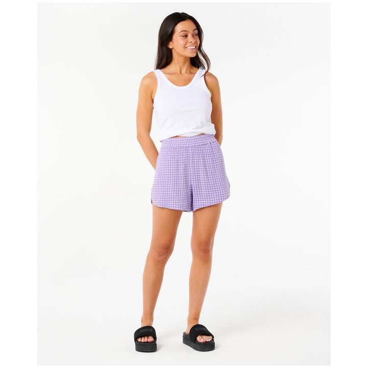 Rip Curl Premium Surf Check Shorts - Women's Purple