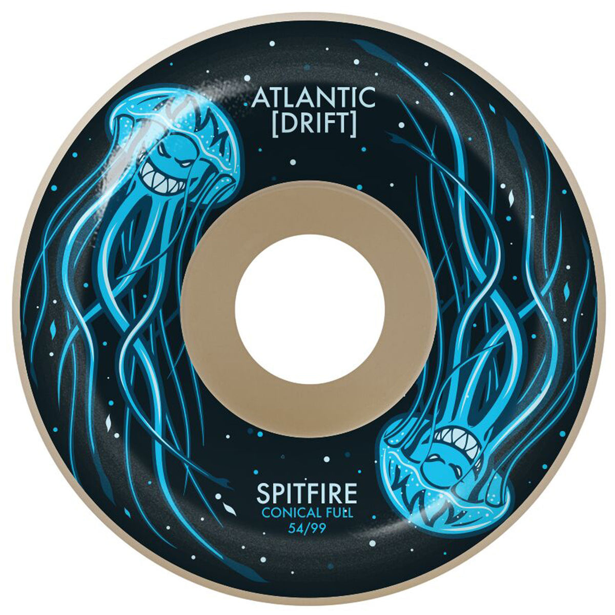 Spitfire Formula Four 99d Atlantic Drift Natural Conical Full Skateboard Wheels