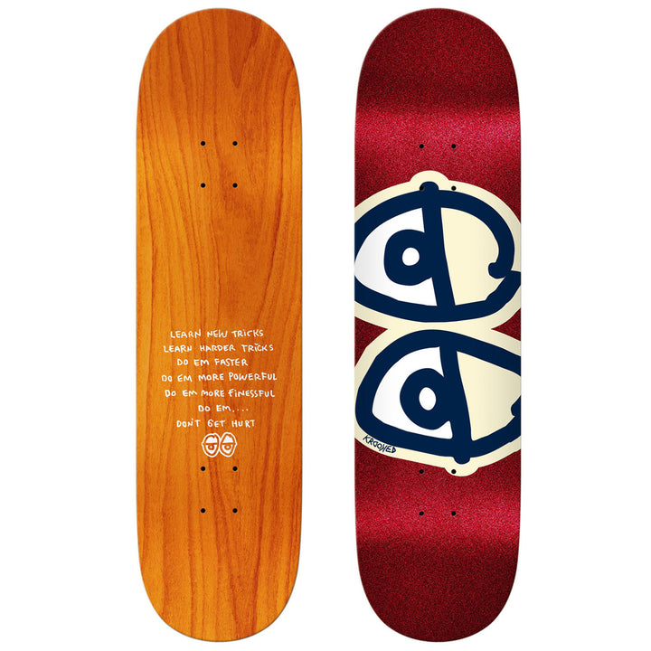 Krooked Eyes Glitter Fleck True Fit 8.25 Skateboard Deck