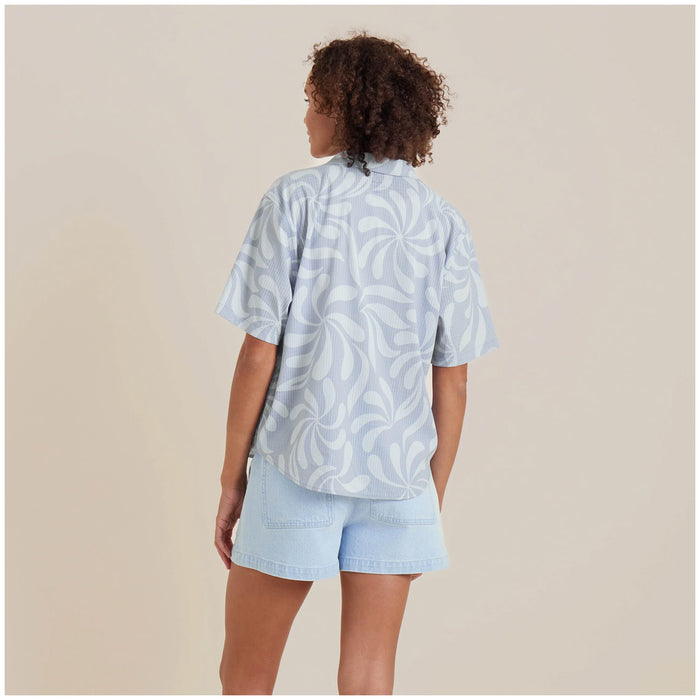 Roark Bless Up Short-Sleeve Shirt - Women's Dusty Sky