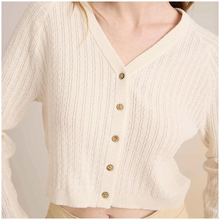 Roark Bluffs Cardigan - Women's Eggshell
