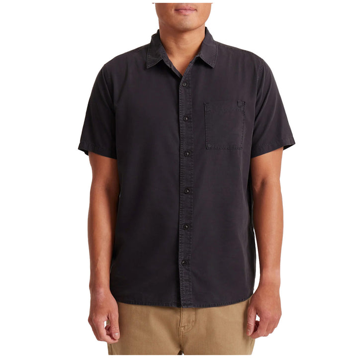 Roark Made To Fade Short-Sleeve Woven Shirt - Men's Washed Charcoal