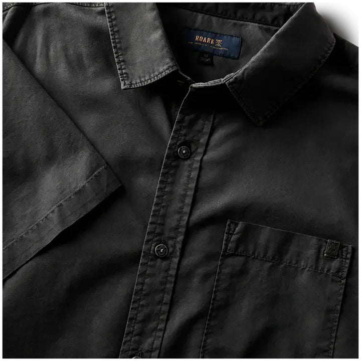 Roark Made To Fade Short-Sleeve Woven Shirt - Men's Washed Charcoal