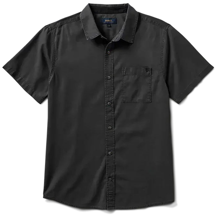 Roark Made To Fade Short-Sleeve Woven Shirt - Men's Washed Charcoal