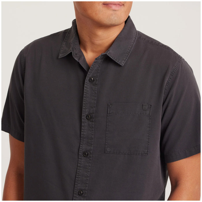 Roark Made To Fade Short-Sleeve Woven Shirt - Men's Washed Charcoal