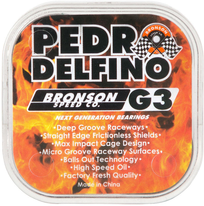 Bronson Speed Co. G3 Pedro Delfino Pro Skateboard Bearings