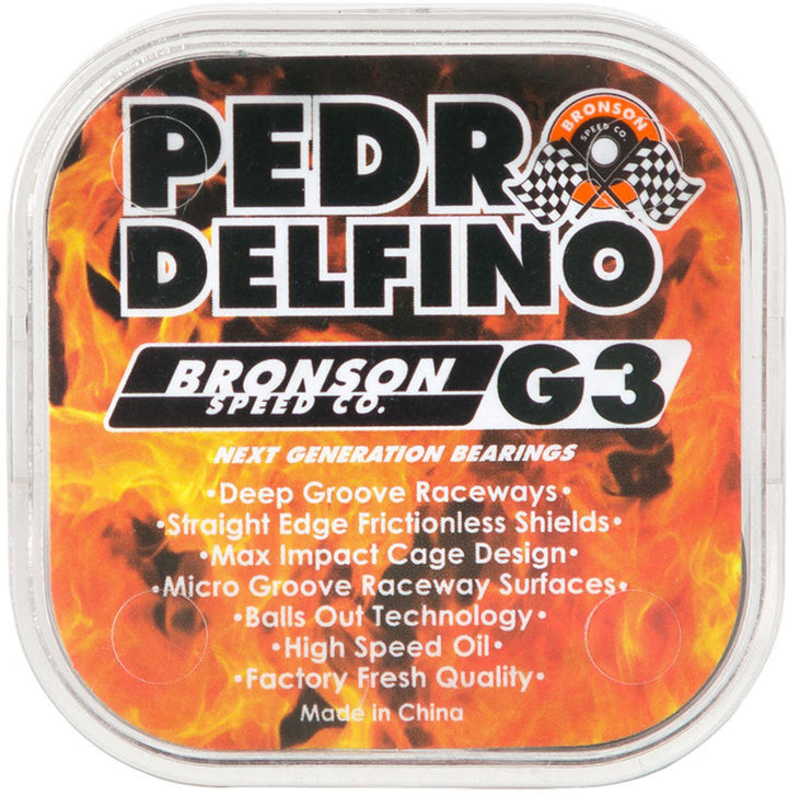 Bronson Speed Co. G3 Pedro Delfino Pro Skateboard Bearings