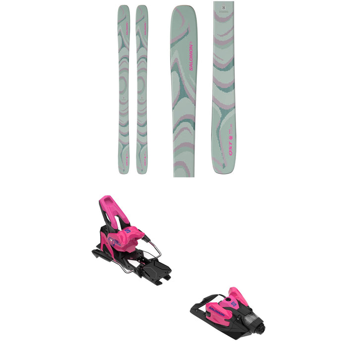 Salomon QST 100 Skis + Salomon Strive 14 MN Ski Bindings 2026