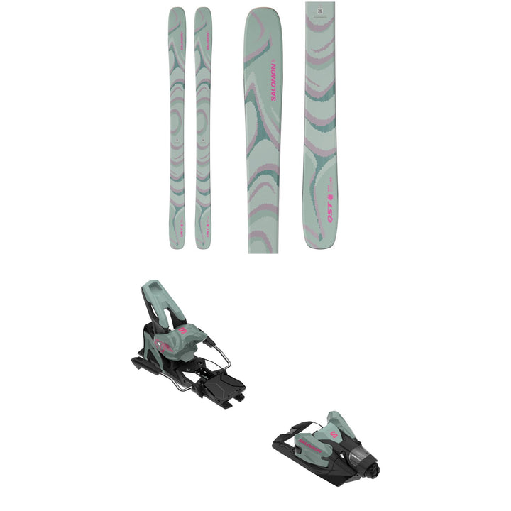 Salomon QST 100 Skis + Salomon Strive 14 GW Ski Bindings 2026