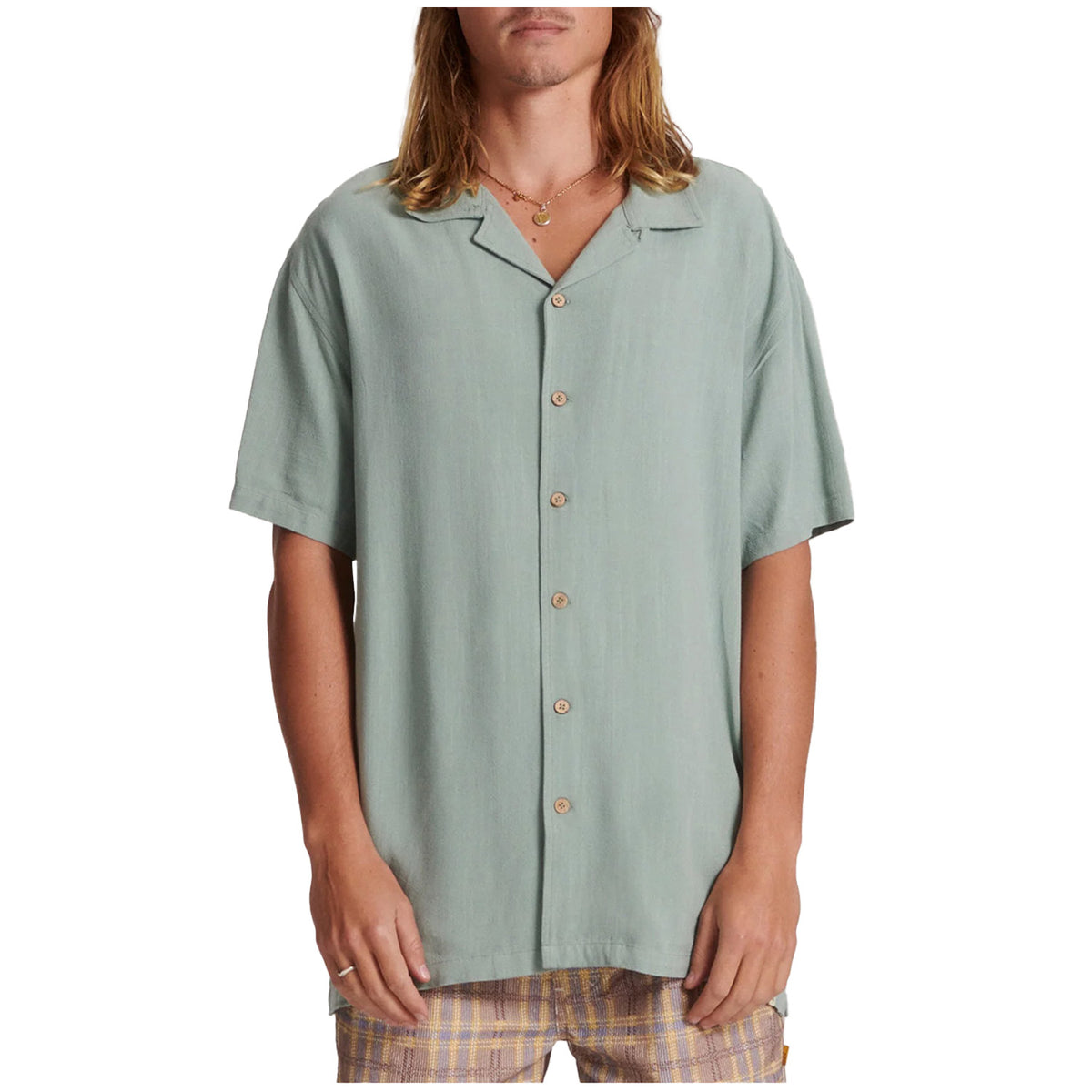 The Critical Slide Society Ernie Resort Short-Sleeve Shirt - Men's Seagrass
