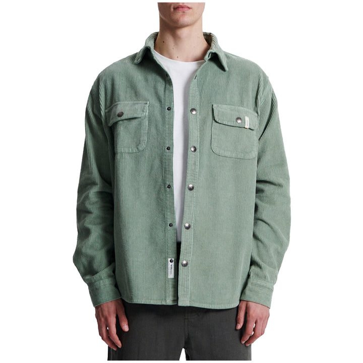 The Critical Slide Society Surface Cord Overshirt - Men's Sage