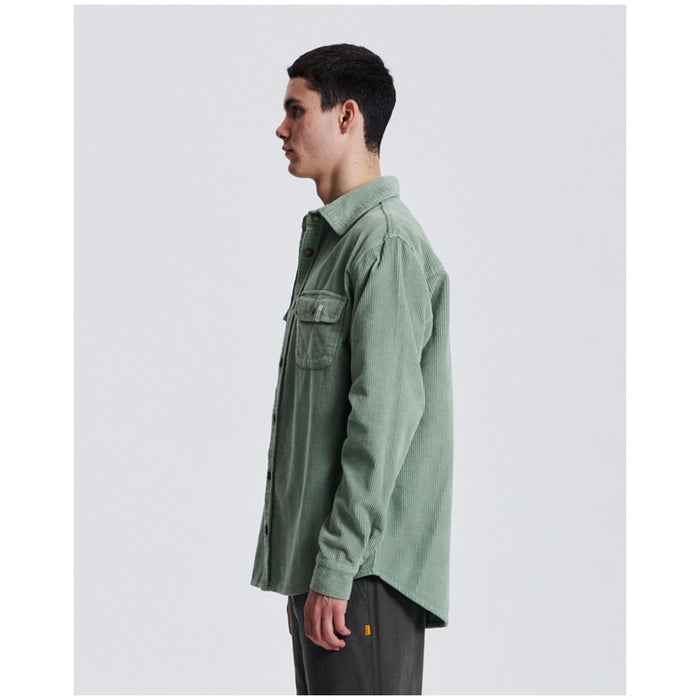 The Critical Slide Society Surface Cord Overshirt - Men's Sage