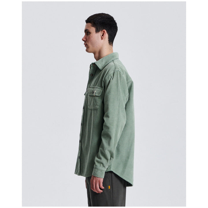 The Critical Slide Society Surface Cord Overshirt - Men's Sage