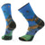 Smartwool Hike Targeted Cushion Eagle Print Crew Socks - Men's Laguna Blue